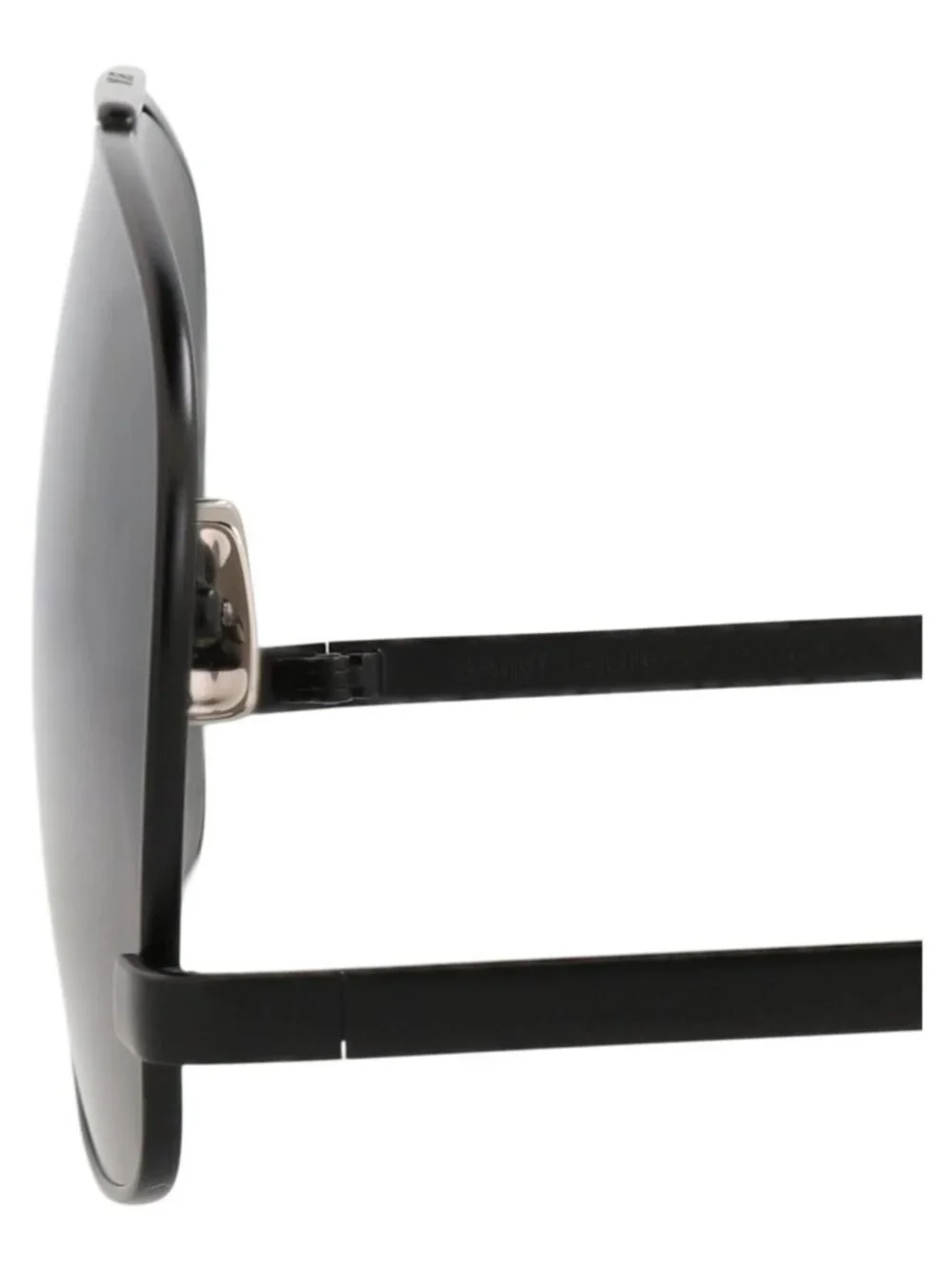 New Saint Laurent Women's Sunglasses Aviator Metal Frame Black Black Black